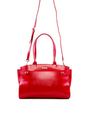 Bolsa Tote de Alça Dupla e Tiras Laterais - Vermelha BSI-6225 - VE