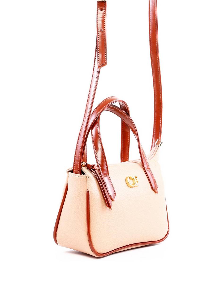 Bolsa Priscilla Tote Alça Dupla - Nude BSI-6310 - NU