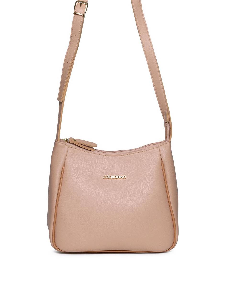 Bolsa Tote Média Transversal Lisa Nude BSI-5934 - NU