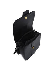 Bolsa Satchel Transversal com Fivela Decorativa - Preta BSI-5714 - PR