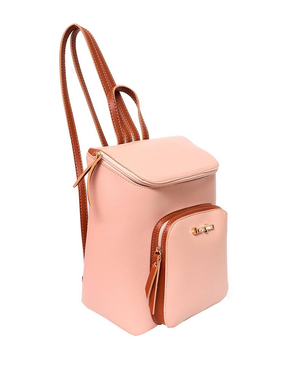 Mochila Casual Bolso Externo Frontal Nude MEI-398 - NU