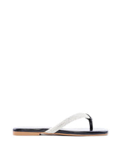 Rasteira de Dedo com Strass - Preta SDI-11889 - PR