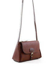 Bolsa Bag Transversal Média com Fivela - Cacau BSI-6418 - CA