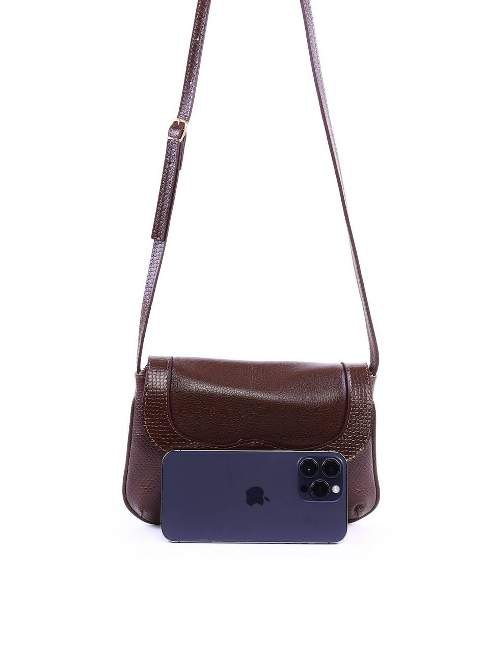 Bolsa Satchel Transversal com Fecho Giratório - Cacau BSI-6356 - CA