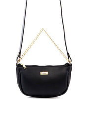 Bolsa Hobo Pequena com Alça Dupla - Preta BSI-6433 - PR
