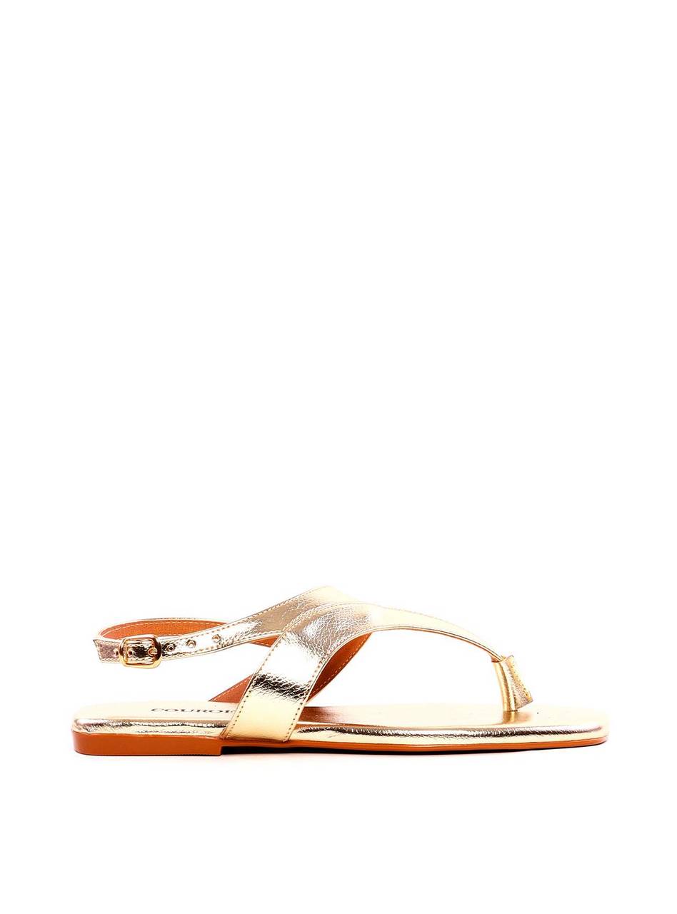 Rasteira com Recortes - Ouro SDI-11960 - AU