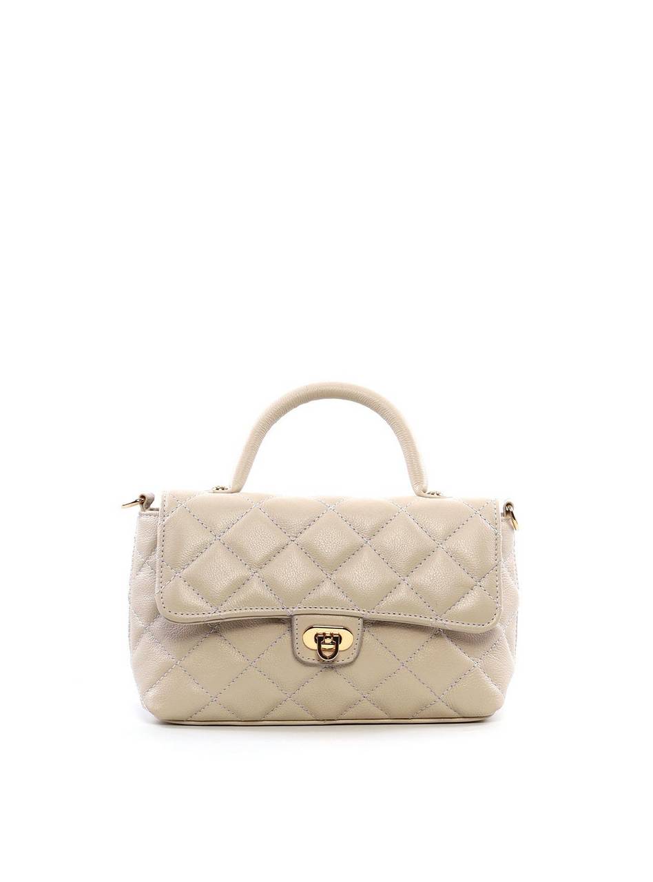 Bolsa Satchel Pequena com Matelassê e Fecho Giratório BSI-6505 - FE