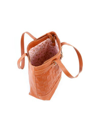 Bolsa Shopper em Tressê com Detalhe de Cinto - Castor BSI-6211 - CS