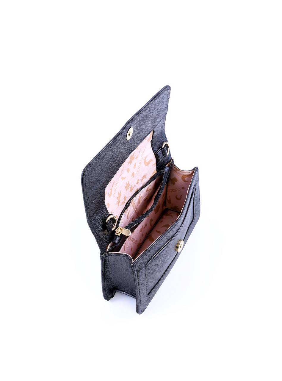 Bolsa Satchel Retangular Transversal - Preta BSI-6051 - PR