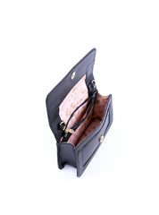 Bolsa Satchel Retangular Transversal - Preta BSI-6051 - PR