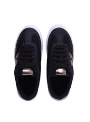 Tênis Casual com Detalhe Metalizado - Preto SP-12116 - PR