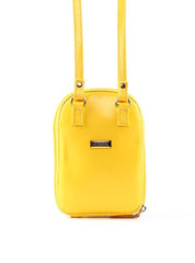 Bolsa Bag Transversal Coração Porta Celular - Amarela BSI-6396 - AM