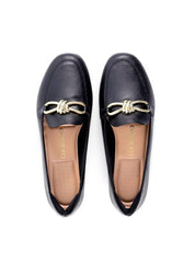 Mocassim com Bridão Retorcido - Preta SP - 12197 - PR