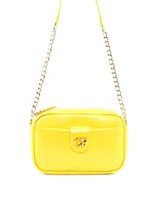 Bolsa Tote Pequena com Alça de Corrente - Amarela BSI-6328 - AM