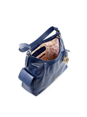 Bolsa Hobo com Bolsos Laterais - Azul BSI-6234 - AZ