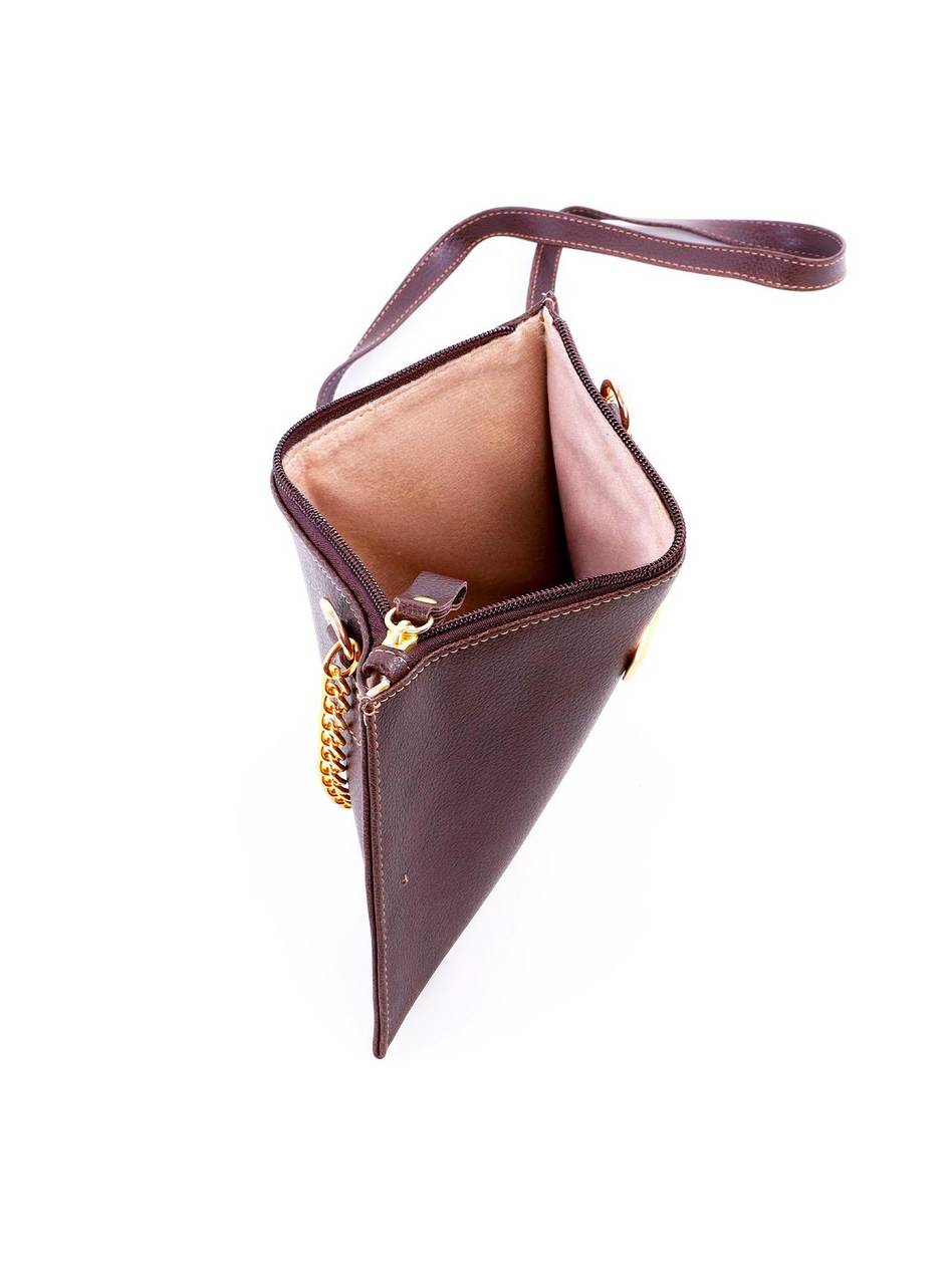 Bolsa Transversal com Alça de Corrente - Cacau BSI-6254 - CA
