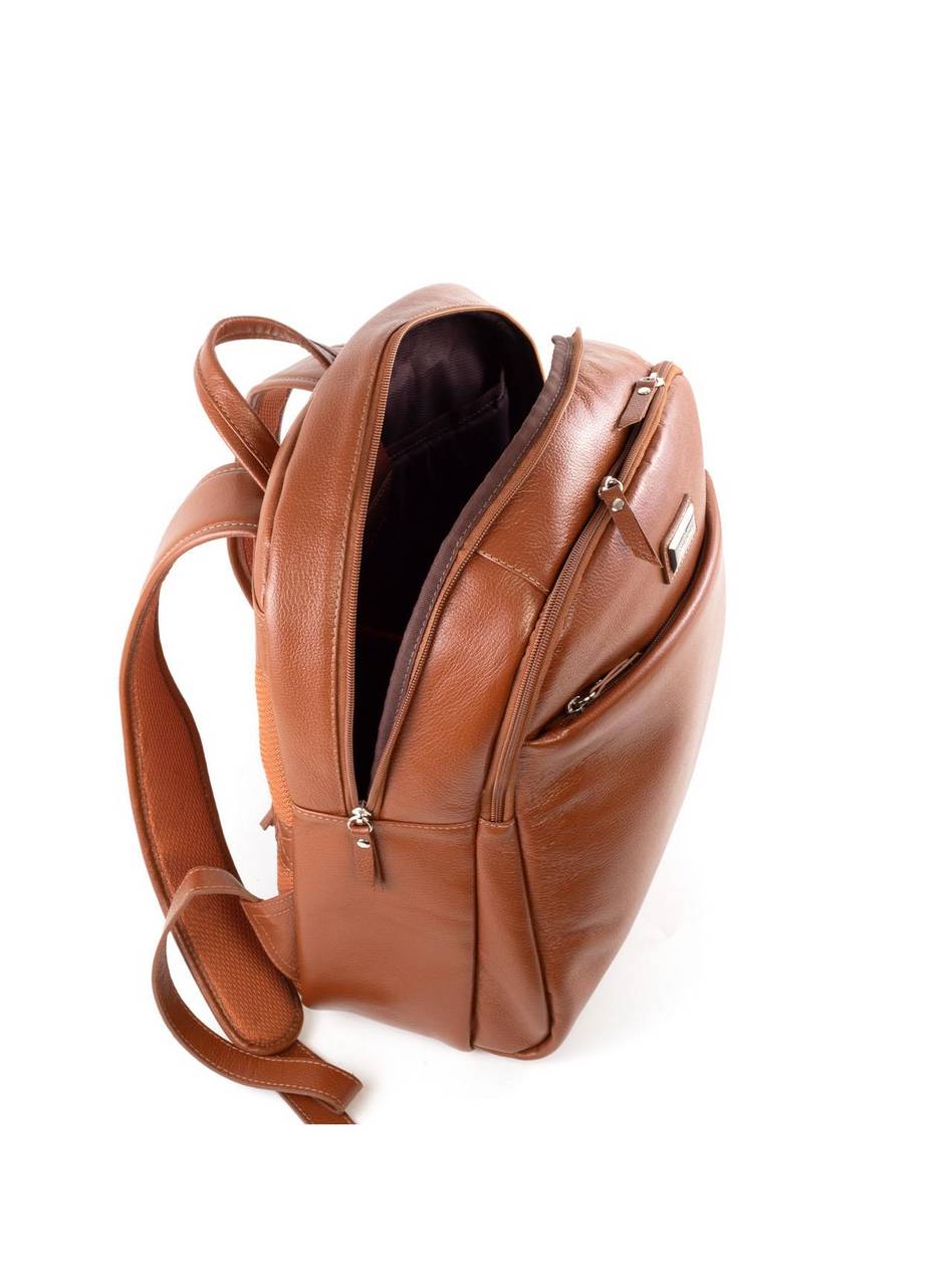 Mochila Casual Arredondada em Couro - Castor MEI-459 - CS