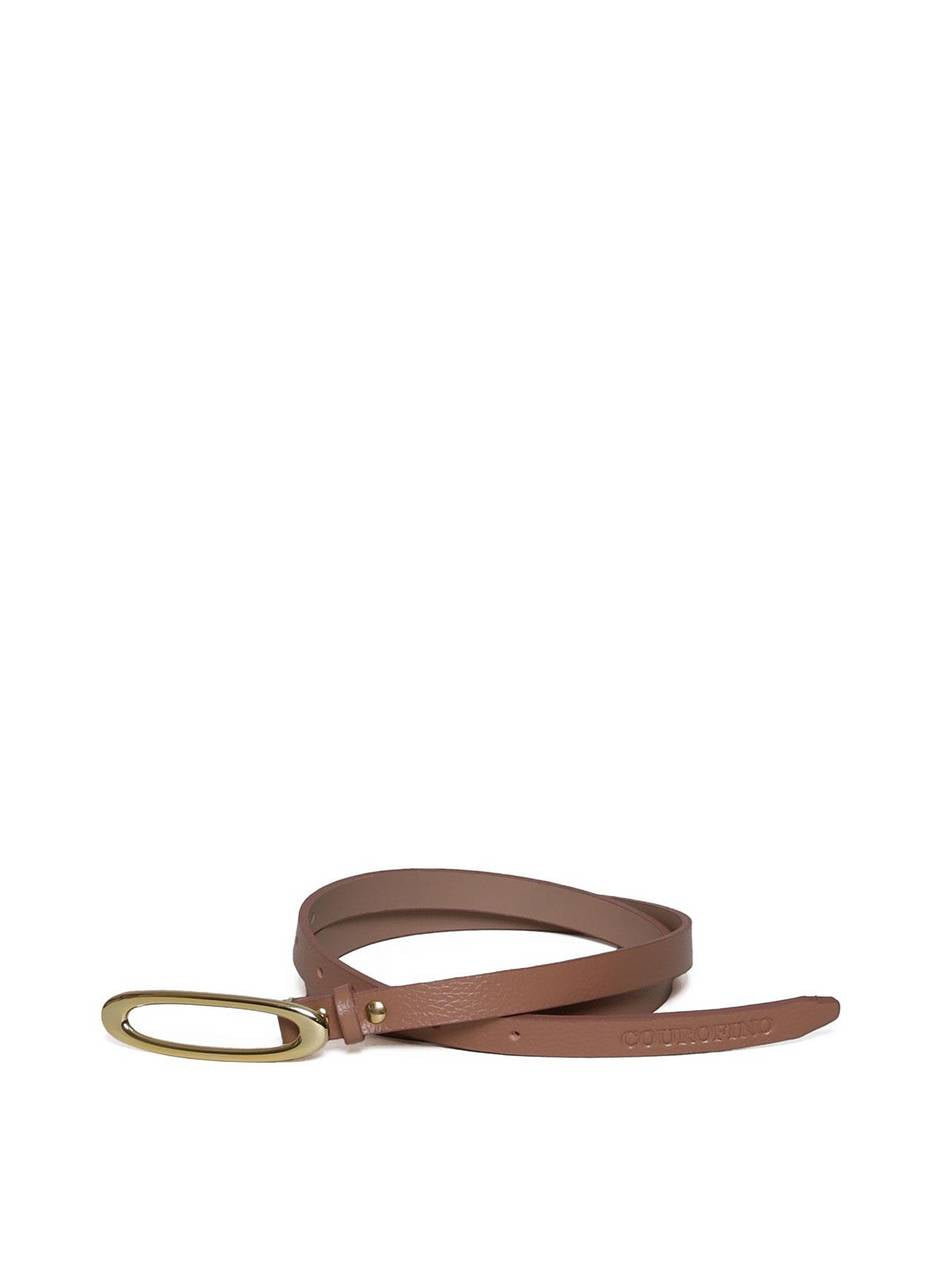 Cinto Feminino com Fivela Oval - Nude CTI-972 - NU