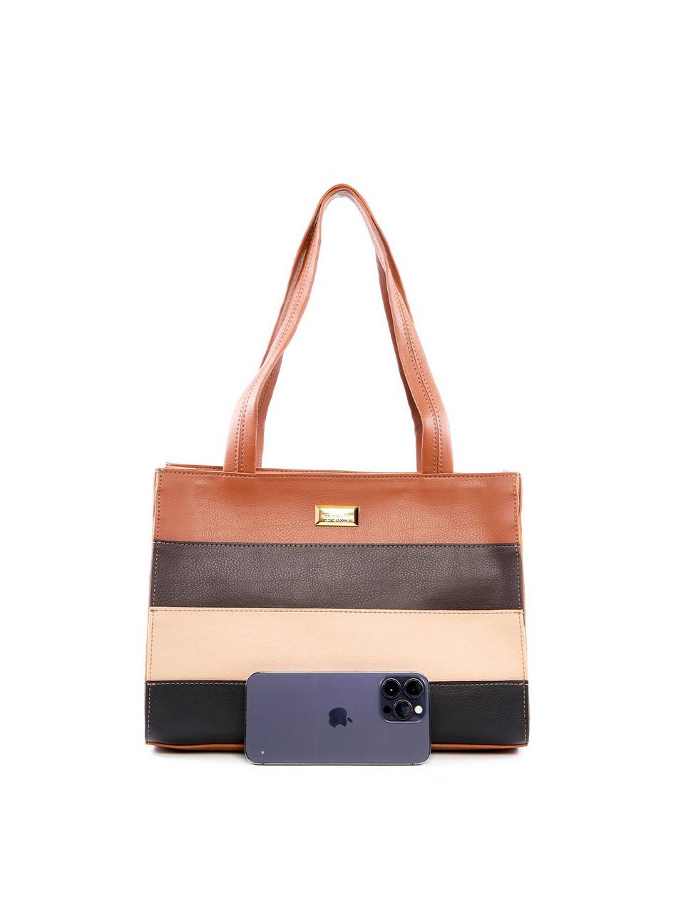 Bolsa Tote Estruturada com Retalhos - Castor BSI-6464 - CS