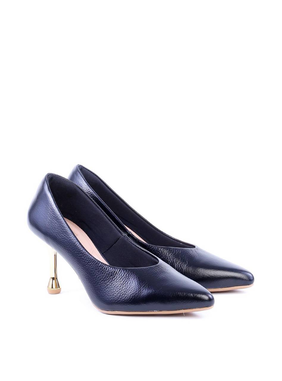 Scarpin Salto Cromado e Bico Fino - Preta SDI-11690 - PR