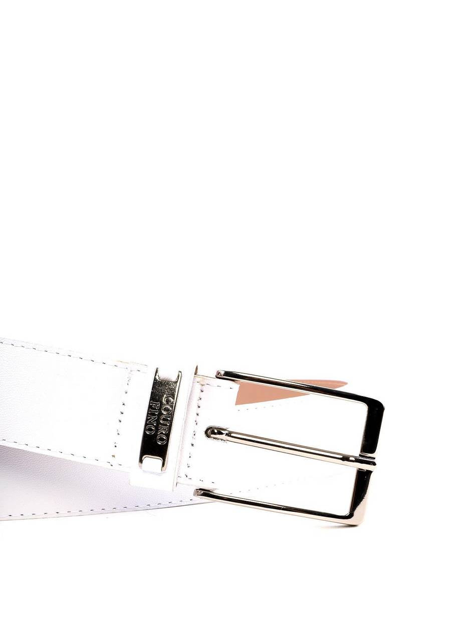 Cinto Masculino Largo Couro Branco CTI-933 - BR