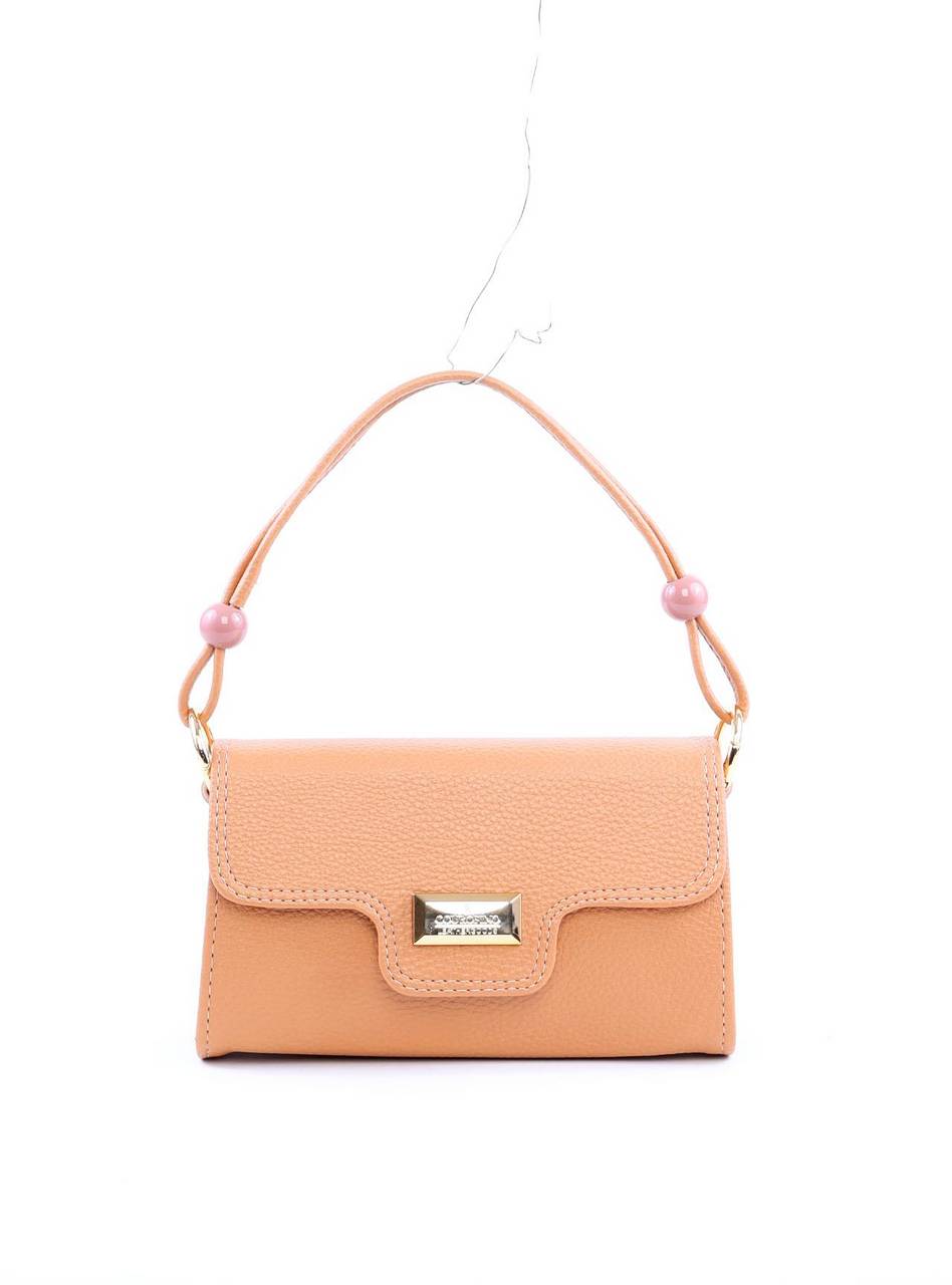 Bolsa Satchel Retangular com Alça Dupla - Nude BSI-6043 - NU