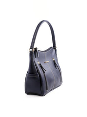 Bolsa Hobo de Mão com Dois Bolsos Verticais - Preta BSI-6058 - PR