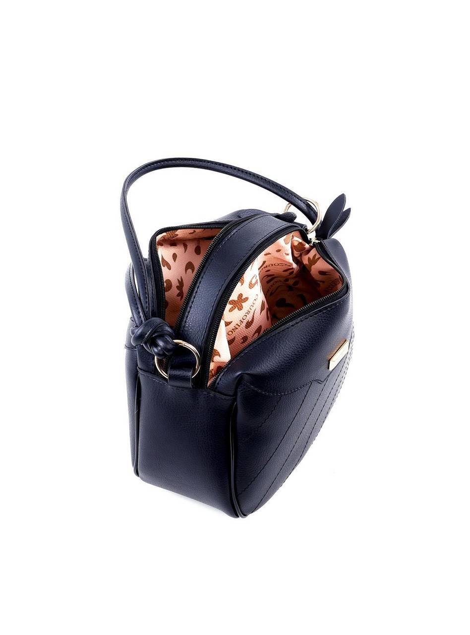 Bolsa Tote Transversal com Alça Dupla - Preta BSI-6132 - PR