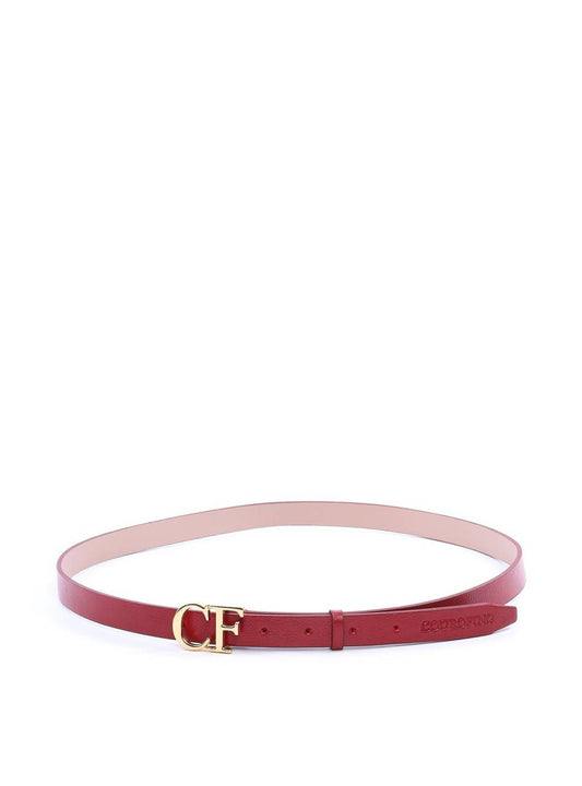 Cinto Feminino em Couro com Passador - Vermelha CTI-978 - VE