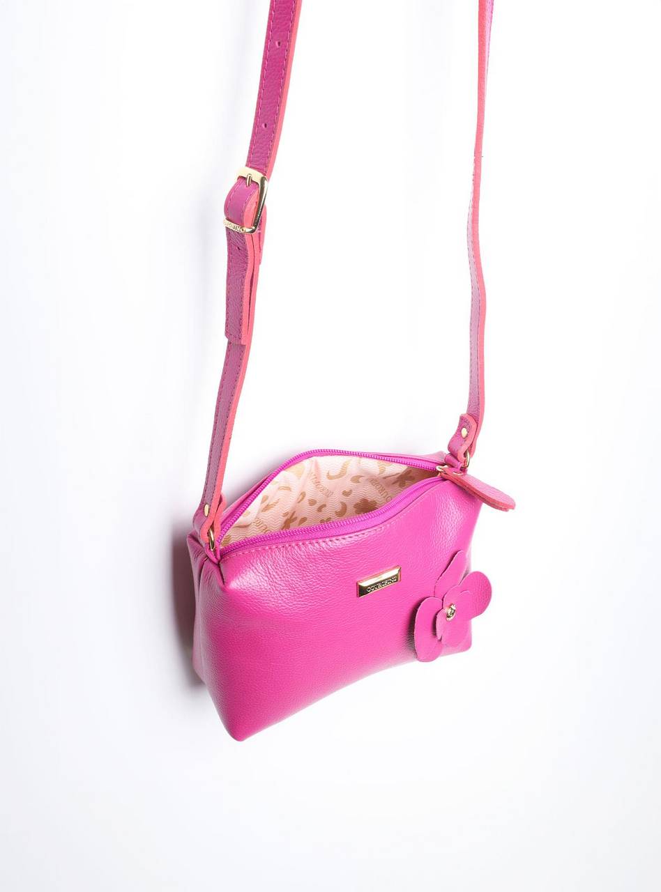 Bolsa Clutch Pequena Couro Transversal Roxa BSI-5863 - RO