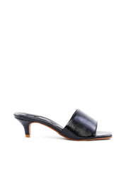 Tamanco Salto Kitten com Tira Larga - Preto SDI-11908 - PR