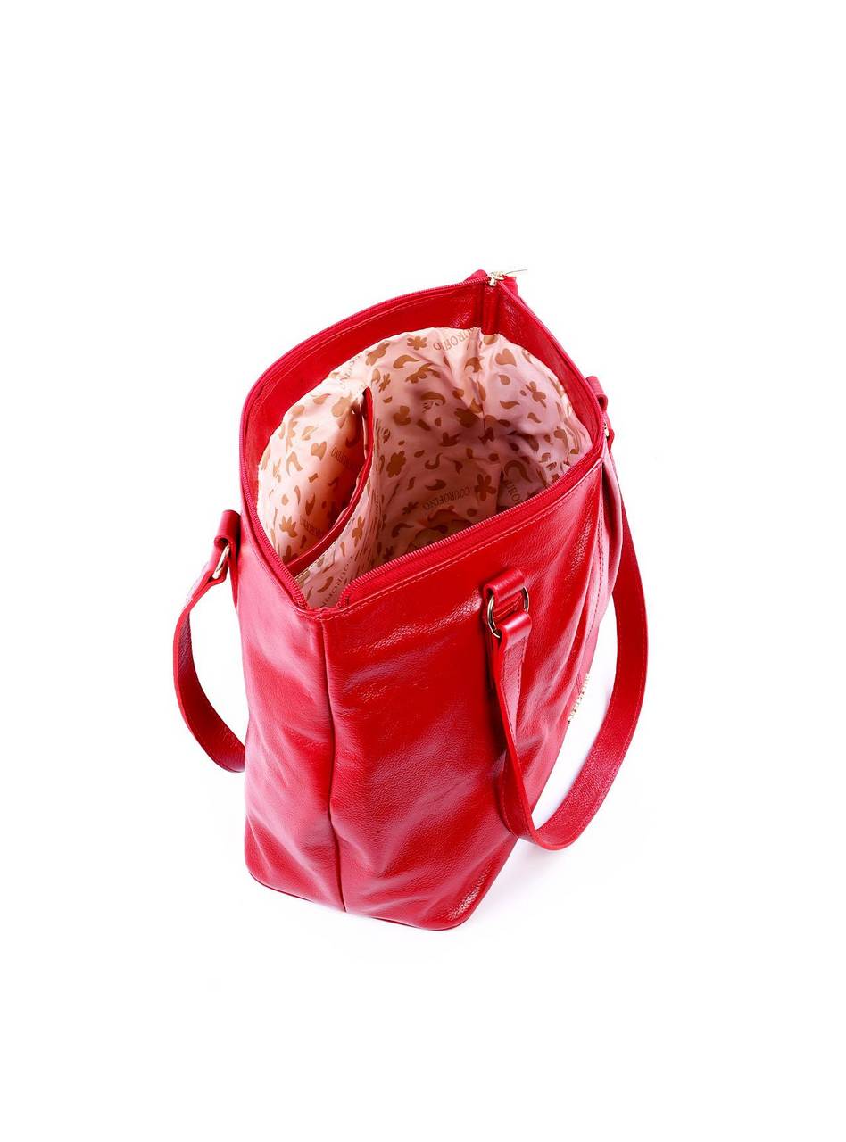 Bolsa Shopper com Drapeado - Vermelha BSI-6349 - VE