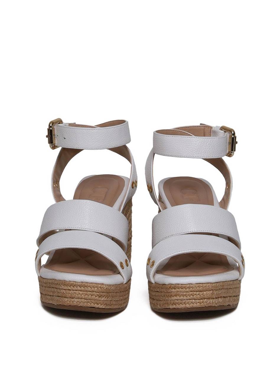 Sandália Plataforma com Cordas e Ilhóes - Branca SDI-11671 - BR