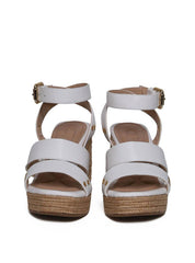 Sandália Plataforma com Cordas e Ilhóes - Branca SDI-11671 - BR