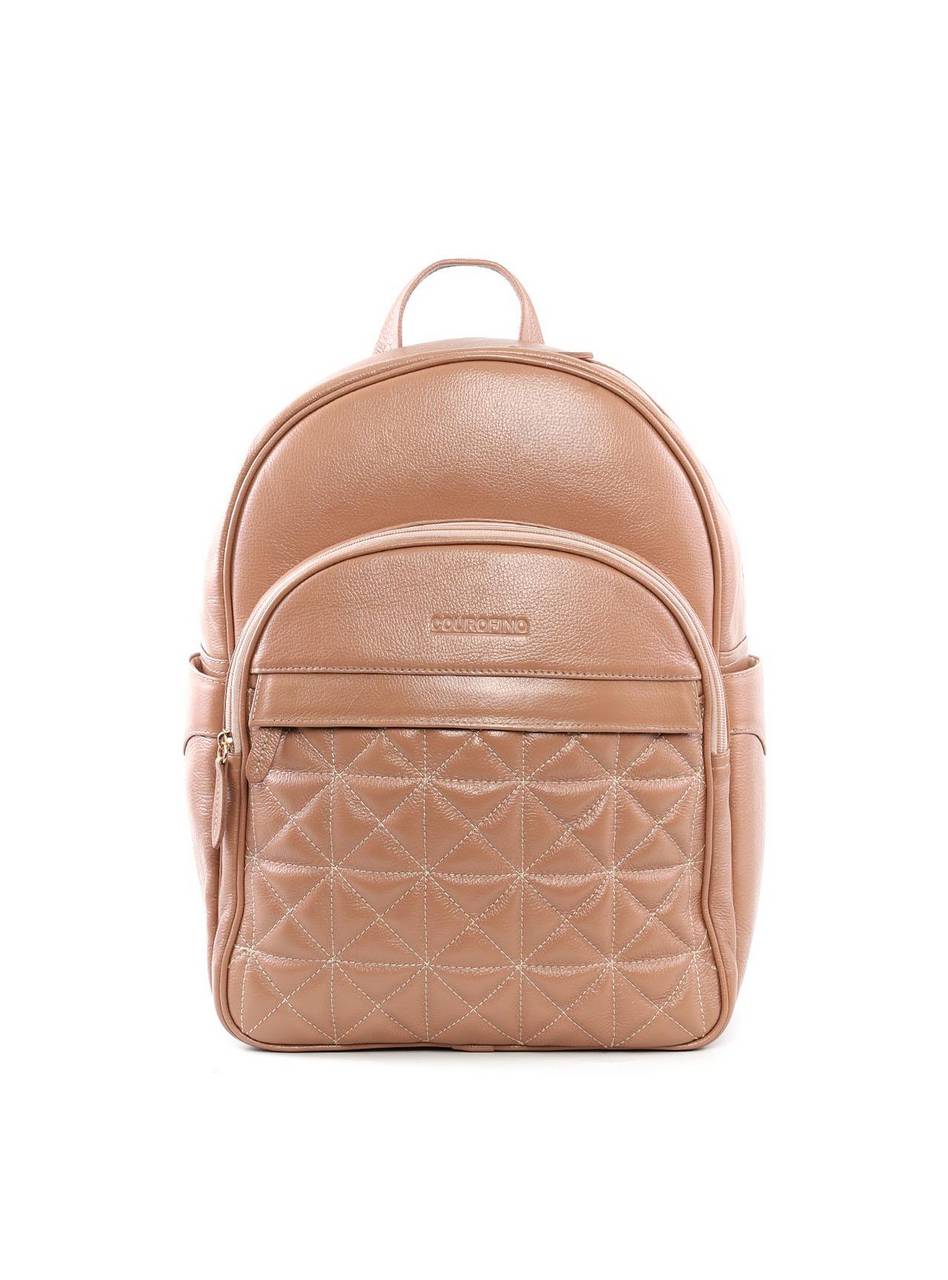 Mochila Feminina com Bordado Frontal - Nude MEI-463 - NU