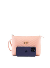 Bolsa Clutch com Detalhe de Costura - Nude BSI-6317 - NU