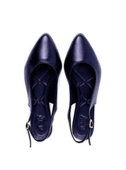 Sapatilha Slingback Lisa de Bico Fino - Preta SDI-11993 - PR