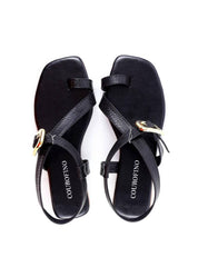 Rasteira Tira Lateral e Fivela - Preta SDI-11967 - PR