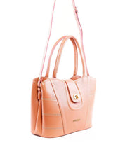 Bolsa Tote com Detalhes de Costura e Alça Dupla - Nude BSI-6258 - NU