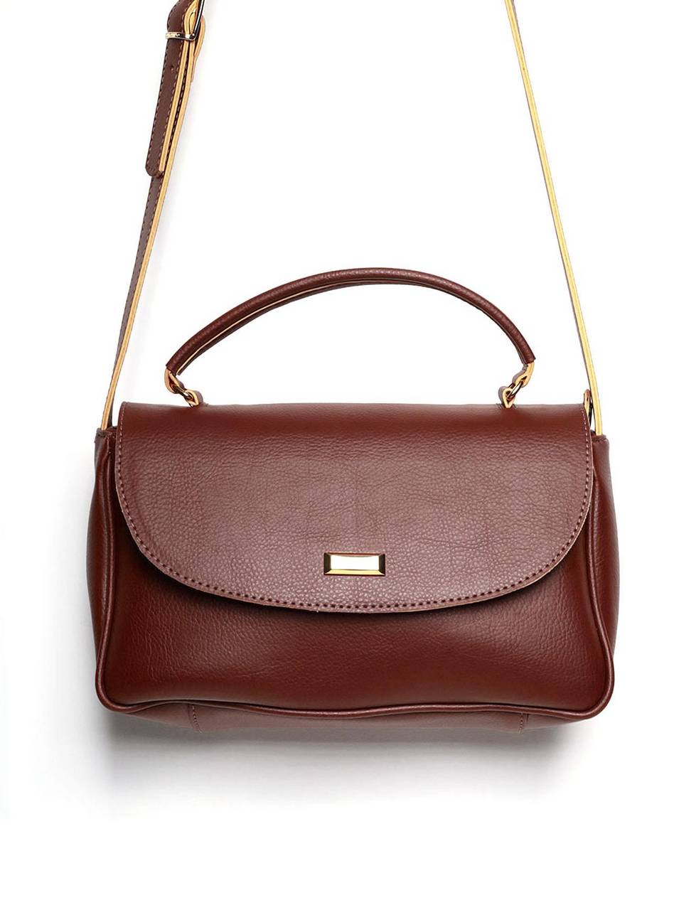 Bolsa Feminina Transversal com Tampa e Alça de Mão - Cacau BSI-5832 - CA