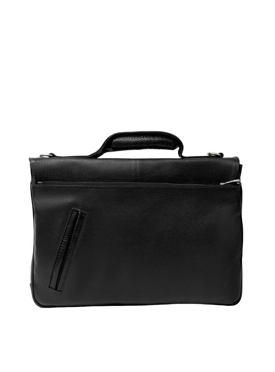 Pasta Masculina Executiva Couro Preta PTI-141 - PR