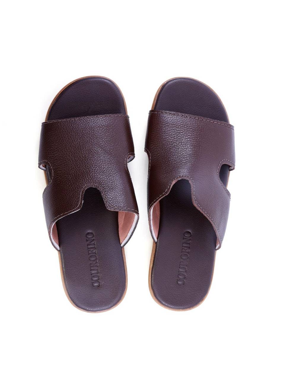 Sandália Masculina de Rosto Largo com Recortes - Cacau SDI-11702 - CA