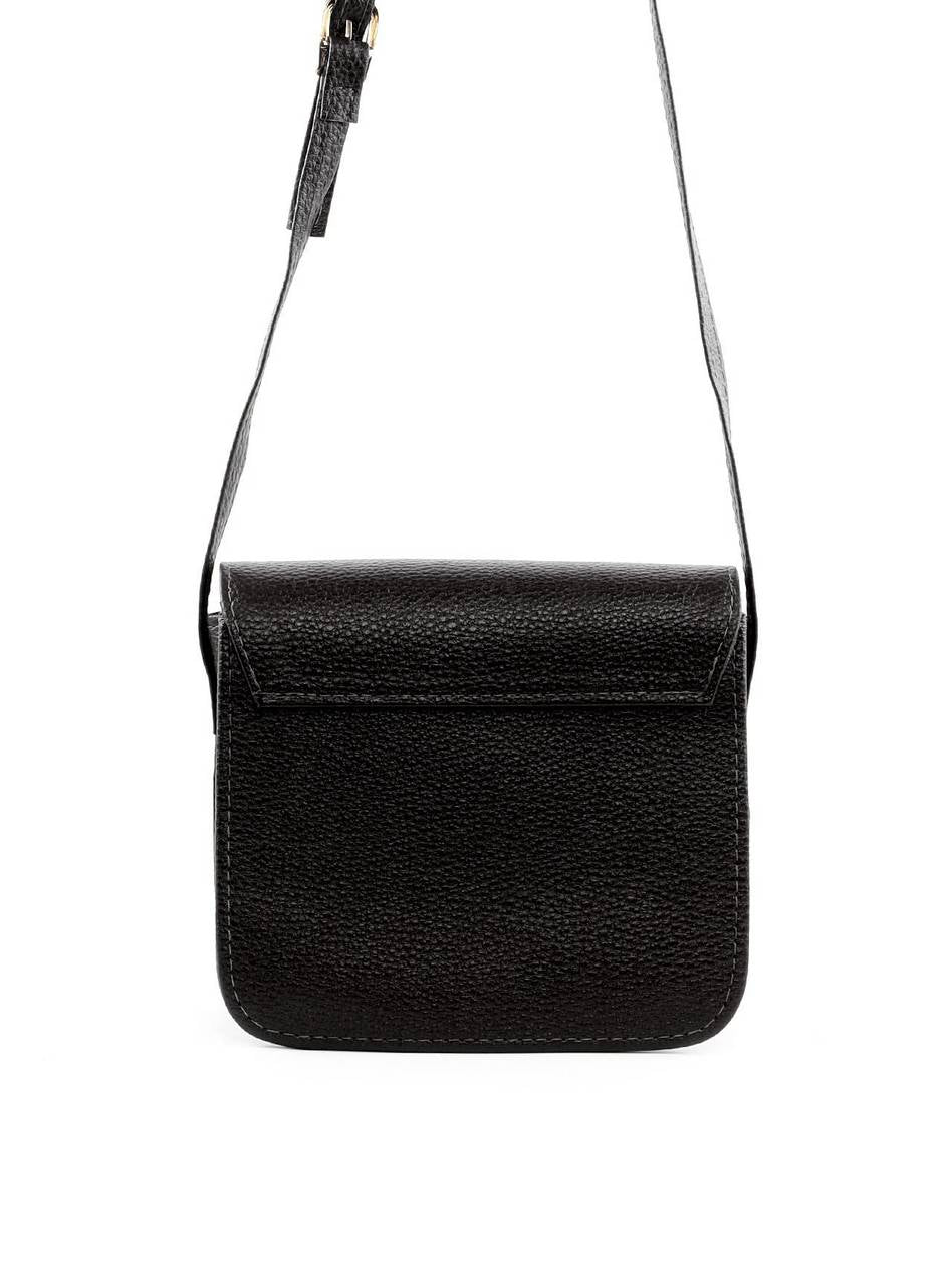 Bolsa Saddle Transversal com Tampa Aba - Preta BSI-5896 - PR