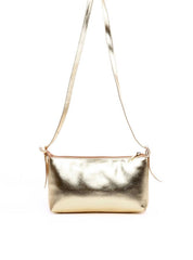 Bolsa Baguete Retangular com Alça Dupla - Ouro BSI-6351 - AU