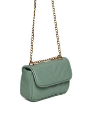 Bolsa Satchel Pequena Couro Tiracolo - Verde BSI-5970 - VD