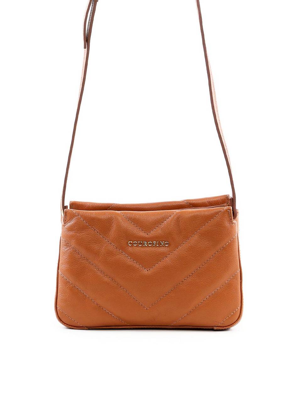 Bolsa Tote Transversal com Matelassê em V - Castor BSI-6437 - CS