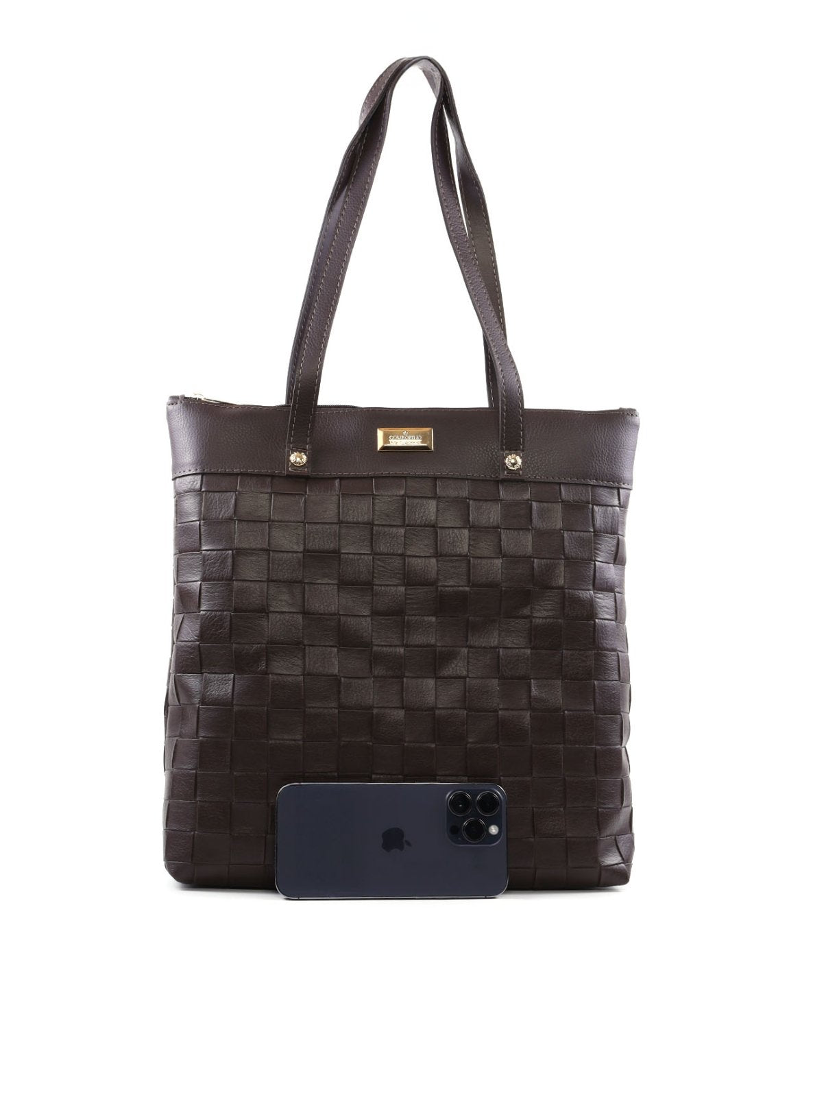 Bolsa Shopper Tiracolo com Tressê e Esferas nas Alças BSI-6553 - CA