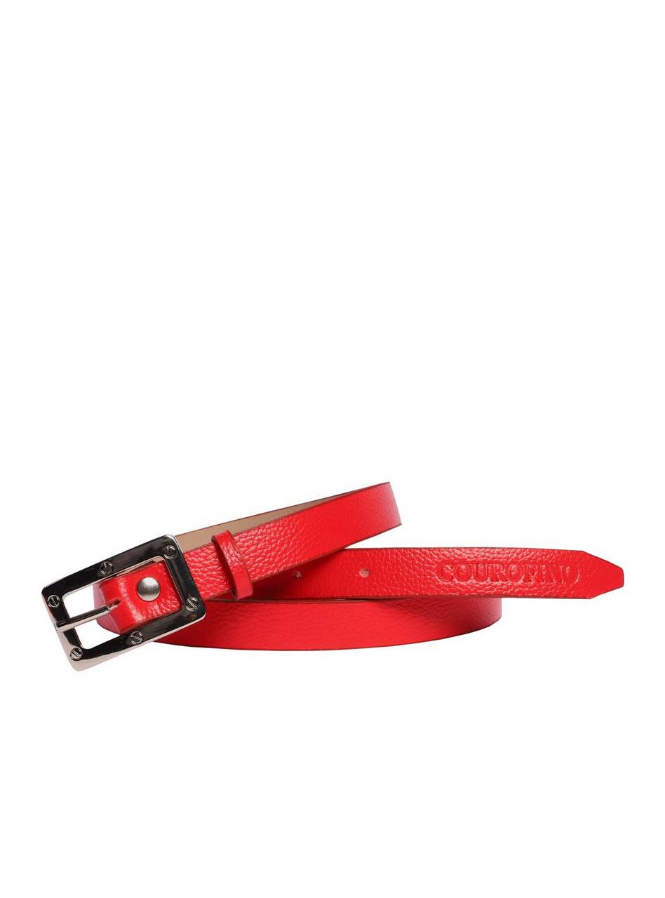 Cinto Feminino Casual Couro Vermelha CTI-954 - VE