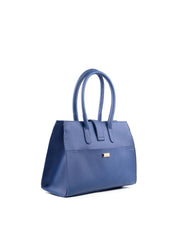 Bolsa Tote com Enfeite Meia Argola - Azul BSI-6227 - AZ