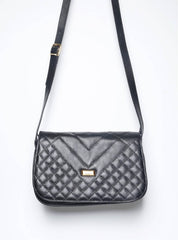 Bolsa Saddle Couro Pequena Transversal - Preta BSI-5837 - PR